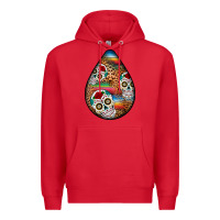 Red mexican teardrop  2 Premium Hoodie - BundleAndBundleShop
