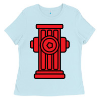 Baby Blue fire hydrant halloween costume easy simple costumes sweatshirt Ladies Tee - minhPixels