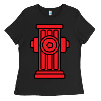 Black fire hydrant halloween costume easy simple costumes sweatshirt Ladies Tee - minhPixels