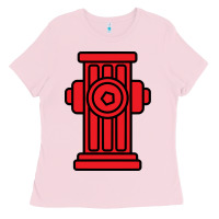 Bubblegum Pink fire hydrant halloween costume easy simple costumes sweatshirt Ladies Tee - minhPixels