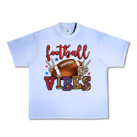 Grape Ice Football vibes red and blue Urban Heavy Tee - HowdyJamesFarm