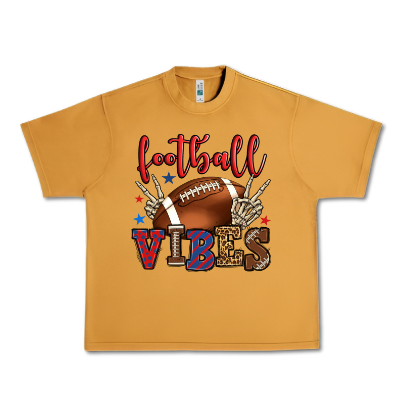 Football Vibes Red And Blue Urban Heavy Tee by HowdyJamesFarm | Teevron