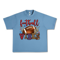 Pebble Blue Football vibes red and blue Urban Heavy Tee - HowdyJamesFarm