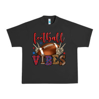 Pigment Black Football vibes red and blue Urban Heavy Tee - HowdyJamesFarm