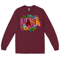 Burgundy Mama Mother's Day Long Sleeve Tee - CowGirlArtShop
