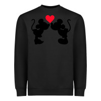 Black Minnie Mouse Heavyweight Sweatshirt - CowhideDigitalArt
