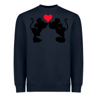 Navy Minnie Mouse Heavyweight Sweatshirt - CowhideDigitalArt