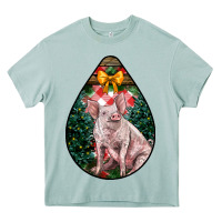 Arona christmas pig Heavy Core Tee - LillyAllenDesigns