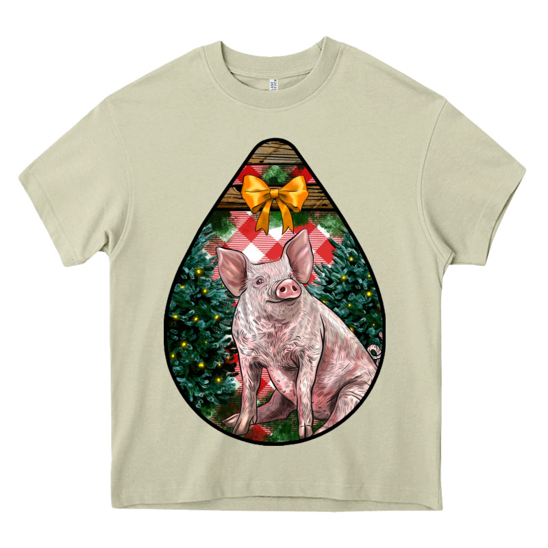 Christmas Pig Heavy Core Tee by LillyAllenDesigns | Teevron