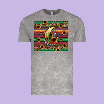 Western Desert Moon Vintage Tee Designed By Jasminsmagicworld