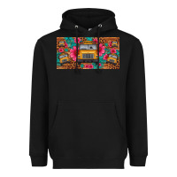 Black school bus leopard gemstone license plate Heavyweight Hoodie - Artiststas