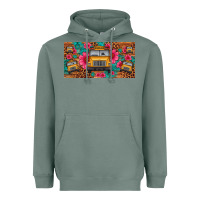 Sage school bus leopard gemstone license plate Heavyweight Hoodie - Artiststas