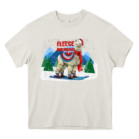 Cream fleece navidad alpaca mountains Heavy Core Tee - LillyAllenDesigns