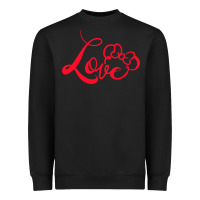 Black Minnie Mouse Heavyweight Sweatshirt - CowhideDigitalArt