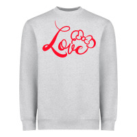 Heather Grey Minnie Mouse Heavyweight Sweatshirt - CowhideDigitalArt