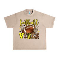 French Oak Football vibes yellow and black team color Urban Heavy Tee - HowdyJamesFarm