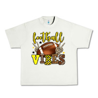 Pistachio Football vibes yellow and black team color Urban Heavy Tee - HowdyJamesFarm