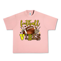 Salmon Football vibes yellow and black team color Urban Heavy Tee - HowdyJamesFarm
