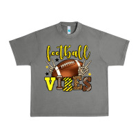 Tornado Football vibes yellow and black team color Urban Heavy Tee - HowdyJamesFarm