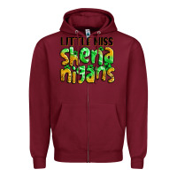 Burgundy little miss shenanigans St. Patrick's Zipper Hoodie - LillyAllenDesigns