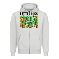 Dove Grey little miss shenanigans St. Patrick's Zipper Hoodie - LillyAllenDesigns