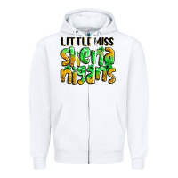 White little miss shenanigans St. Patrick's Zipper Hoodie - LillyAllenDesigns