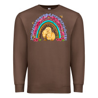 Chestnut easter flowers and butterfly with chicks rainbow Premium Sweatshirt - Artiststas