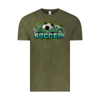 Vintage Olive Wild about Soccer Vintage Tee - HowdyJamesFarm