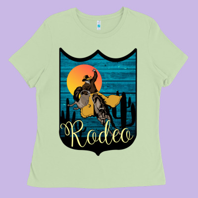 Rodeo Name Tag Ladies Tee Designed By Bettercallsaul