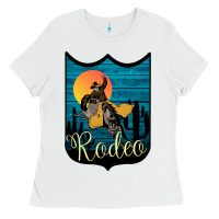 White Rodeo Name Tag Ladies Tee - Bettercallsaul