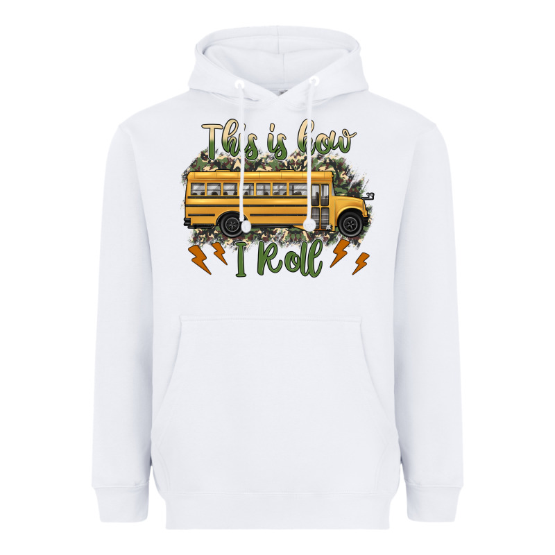 This Is How I Roll School Bus Camouflage Heavyweight Hoodie by Artiststas | Teevron