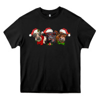 Black christmas heifers Heavy Core Tee - LillyAllenDesigns
