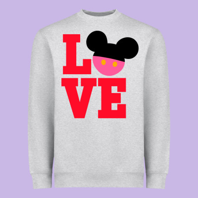 Minnie Mouse Heavyweight Sweatshirt Designed By Cowhidedigitalart