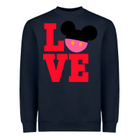 Navy Minnie Mouse Heavyweight Sweatshirt - CowhideDigitalArt