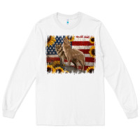 White american th of july wolves Long Sleeve Tee - Jasminsmagicworld