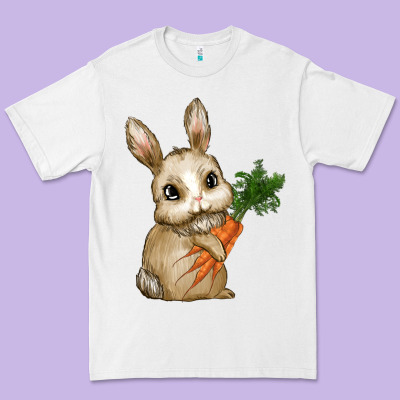 Eastrt Bunny Carrot Premium Tee Designed By Ranaportraitstore