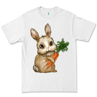 White eastrt bunny carrot Premium Tee - RanaPortraitStore