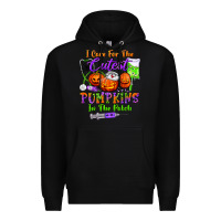 Black i care for the cutest pumpkins in the patch Premium Hoodie - BundleAndBundleShop