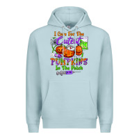 Blue Mist i care for the cutest pumpkins in the patch Premium Hoodie - BundleAndBundleShop