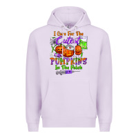 Lilac i care for the cutest pumpkins in the patch Premium Hoodie - BundleAndBundleShop