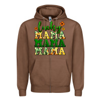 Chestnut lucky mama mama mama  St. Patrick's Zipper Hoodie - LillyAllenDesigns