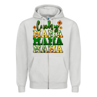 Dove Grey lucky mama mama mama  St. Patrick's Zipper Hoodie - LillyAllenDesigns