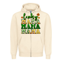 Sandshell lucky mama mama mama  St. Patrick's Zipper Hoodie - LillyAllenDesigns