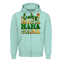 Seafoam lucky mama mama mama  St. Patrick's Zipper Hoodie - LillyAllenDesigns