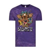 Cloud Purple Just a little moody baby cow Vintage Tee - HowdyJamesFarm