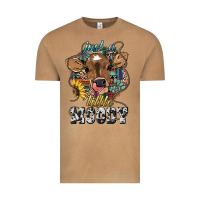 Just A Little Moody Baby Cow Vintage Tee | Teevron
