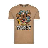 Vintage Coffee Just a little moody baby cow Vintage Tee - HowdyJamesFarm