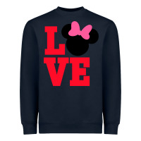 Navy Minnie Mouse Heavyweight Sweatshirt - CowhideDigitalArt