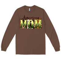 Chestnut American Mom Mother's Day Long Sleeve Tee - CowGirlArtShop