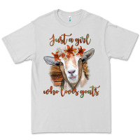 Dove Grey Just a Girl Who Loves Goat Premium Tee - Bettercallsaul
